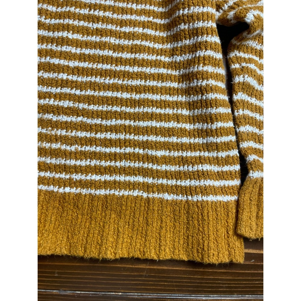 American Eagle Sweater, Women's Size Small, Brown White, Striped, Pullover - Picture 5 of 9